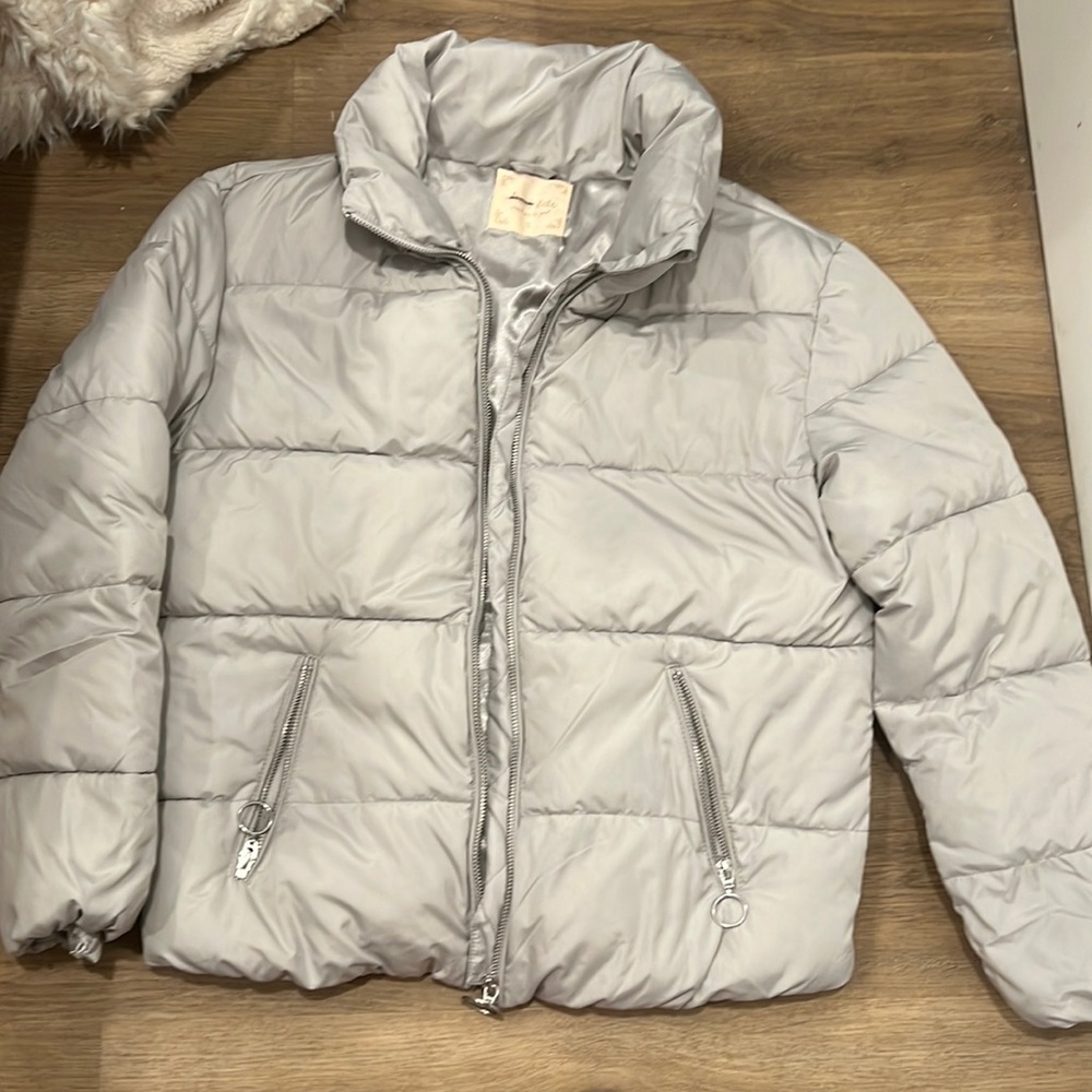 Silver Altard State Puffer Jacket - image 1